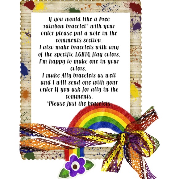 🌈PRIDE🌈unisex lanyard, bracelet, keychain 🌈 - Picture 11 of 14